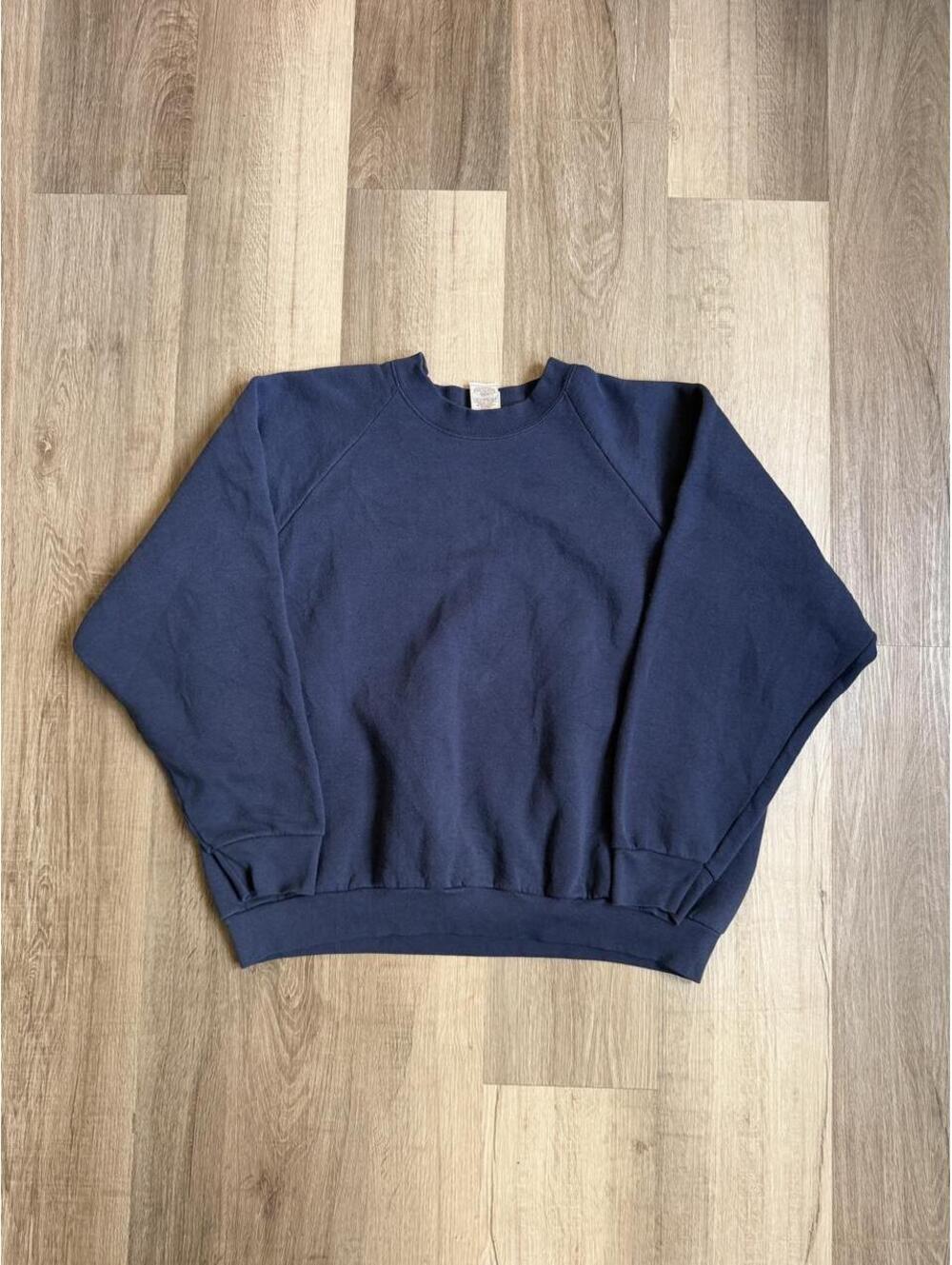 Vintage Fruit of the Loom Navy Blue Crewneck Sweatshirt sz XXL